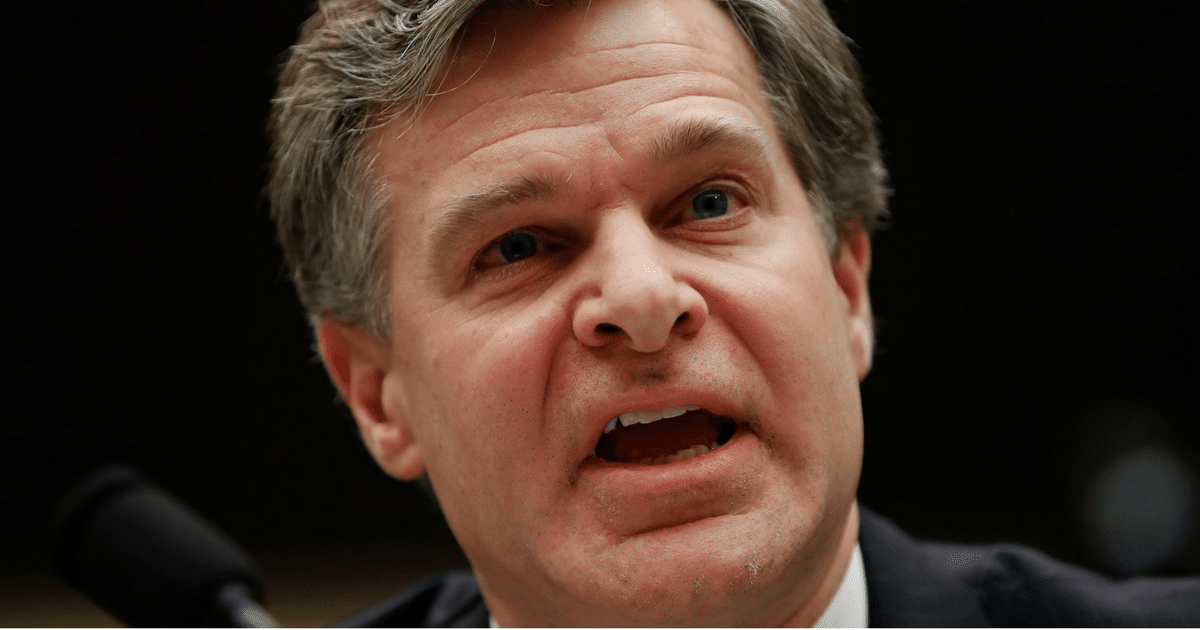 FBI's Wray Sends Terrifying Warning to Americans - He Claims There Are 'Blinking Lights Everywhere'