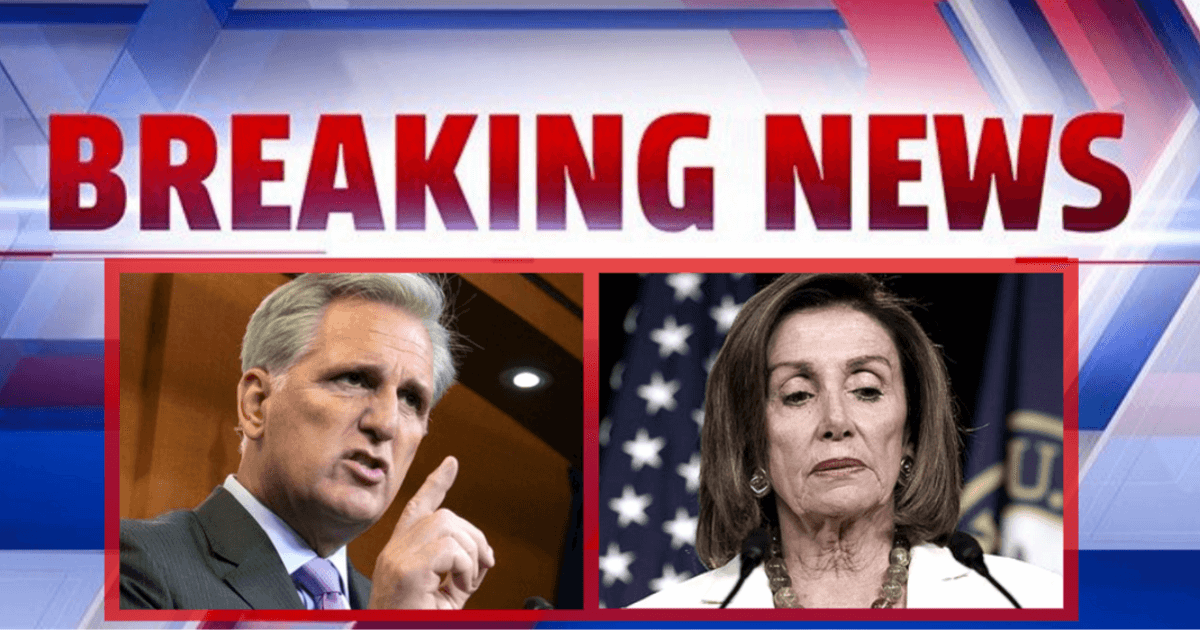 Kevin McCarthy Blindsides Nancy - He Just Exposed the 'Pelosi Pay Cut'