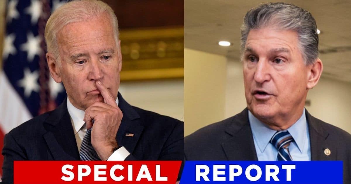 Joe Manchin Drops an A-Bomb on D.C. - This Could Mean Big Trouble for President Biden