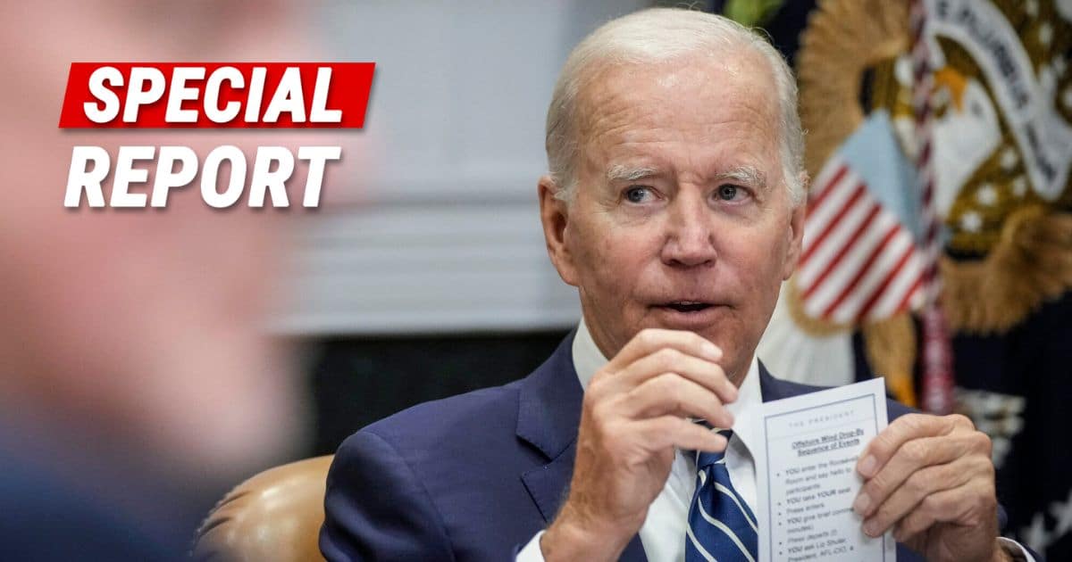 President Biden Shows Off His "Cheat Sheet" - And It Makes Joe Look Like a Complete Imbecile