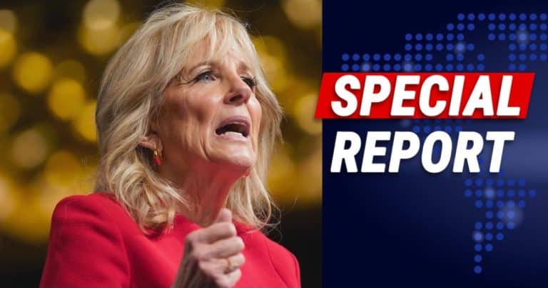 Jill Biden Caught on Camera During Speech – It Looks Like She Has to Play Nurse for Joe