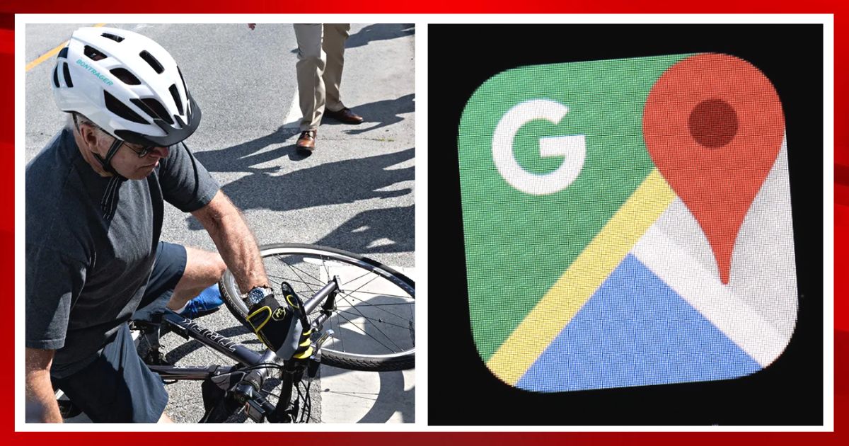 Biden 'Trolled' on Google Maps - The Place Joe Fell Off His Bike Gets the Perfect Name