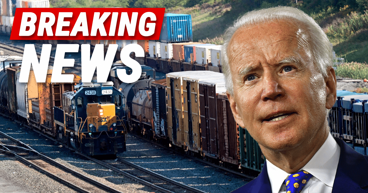 Biden's Forced Rail Strike Deal Backfired - Now Railway Workers Just Made A Critical Threat 