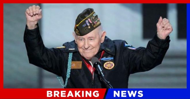 WWII Veteran Leaves Trump Speechless - Makes Powerful Pledge, 'I Would Go Back...